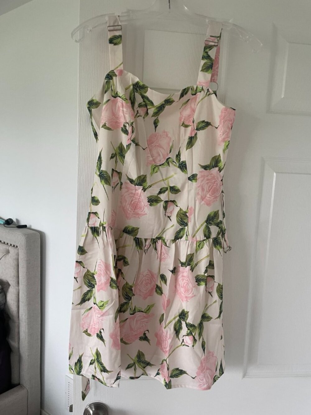 RIHOAS Pink Rose Floral Sundress Size Small
